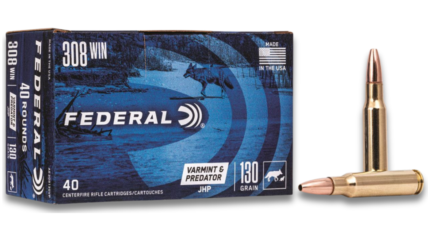 Federal .308 Winchester 130gr JHP – 40rd