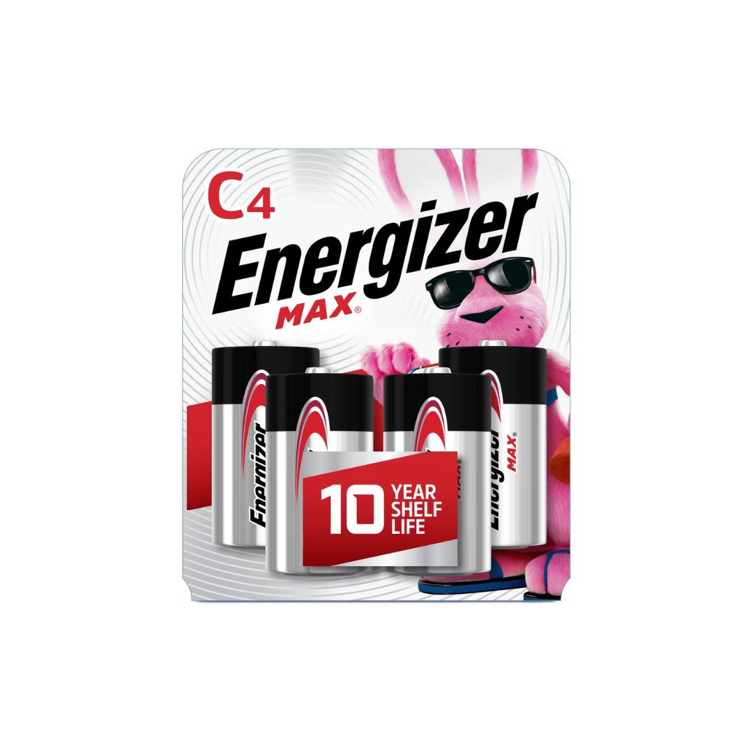 Energizer Max C Batteries 4 Pack
