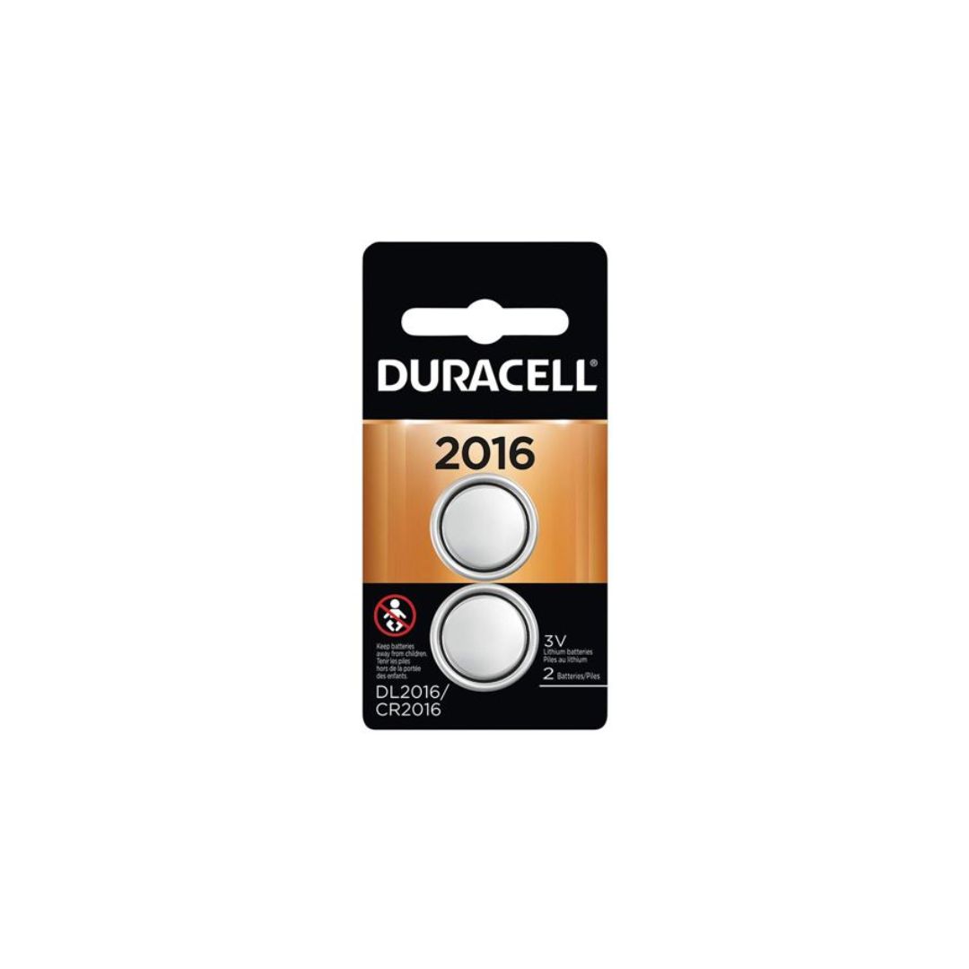 Duracell 2016 3Volt Lithium ButtonBattery 2pk