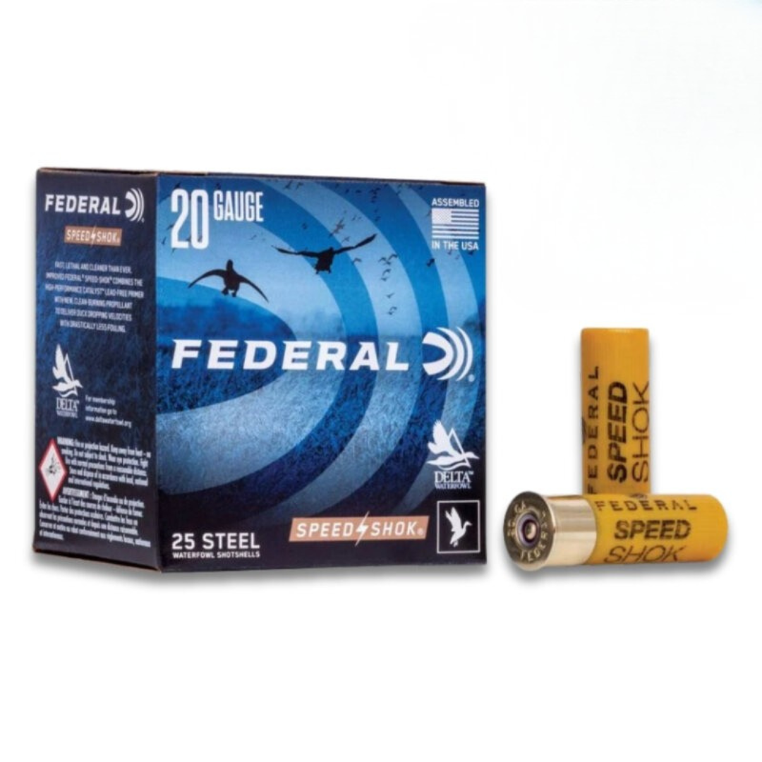 Federal Speed-Shok 20 Gauge 3″ 7/8 oz 2 Shot 25 Rounds