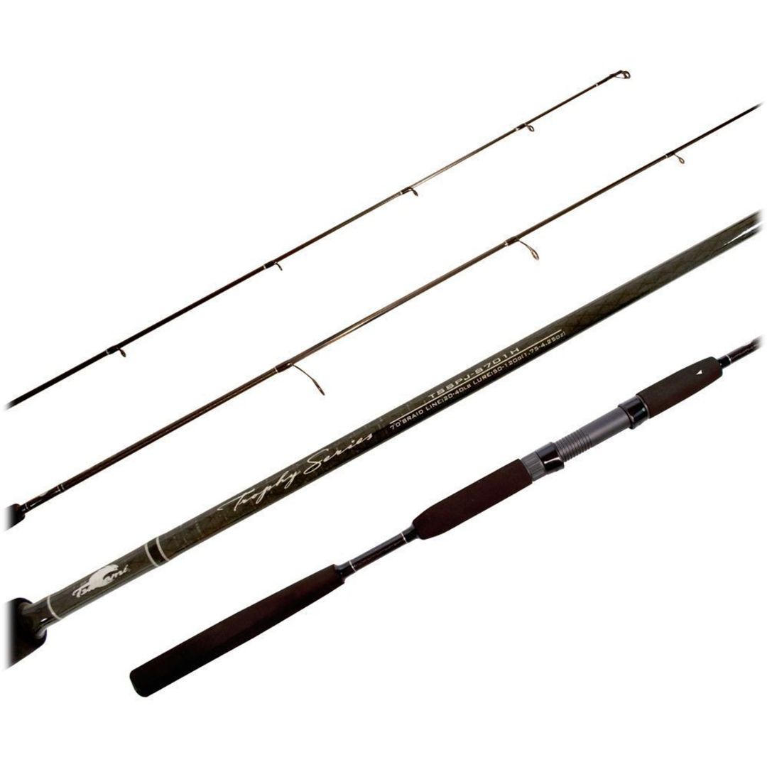 tsunami 7 slow pitch rod Carbon Shield II Spinning Rods Fuji graphite reel seats are selected for strength Tsunami Trophy Series Slow Pitch