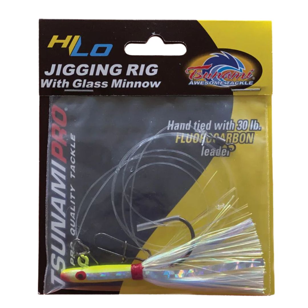 Tsunami Hi-Lo Glass Minnow Jigging Rig
